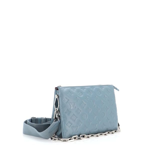 Louis Vuitton Coussin Bag Monogram Embossed Lambskin PM Blue - Picture 2 of 7